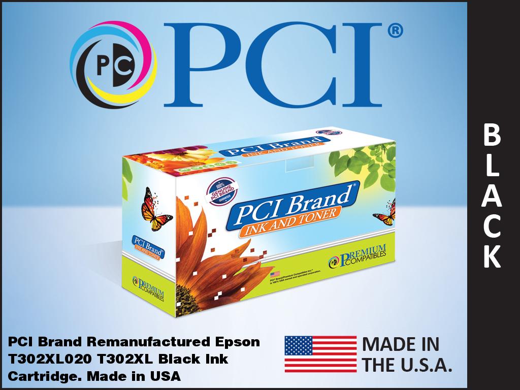 Reman Epson 302XL T302XL020S High Yield Black Ink for Epson Expression Premium XP6000, XP6100