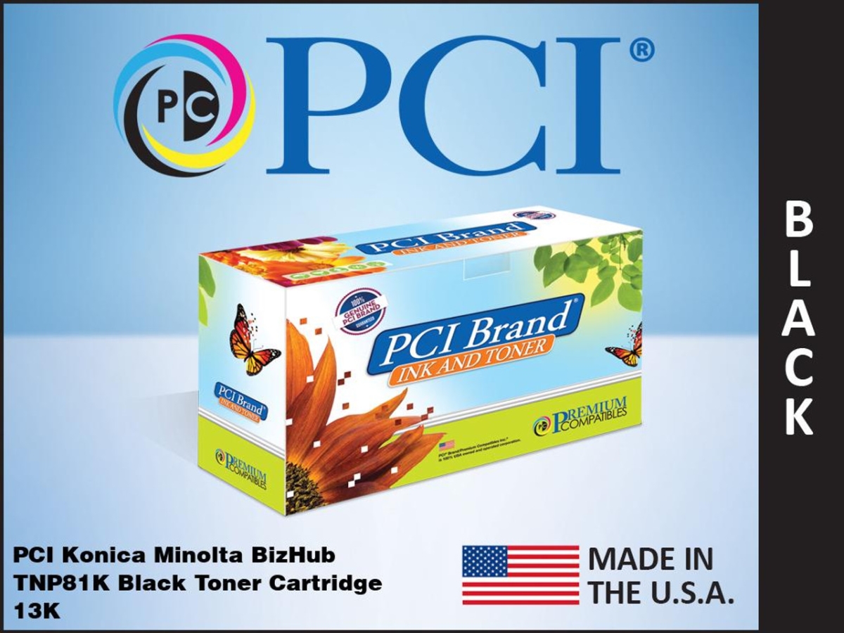 TNP81K-PCI PCI Konica Minolta Toner Cartridge, Black