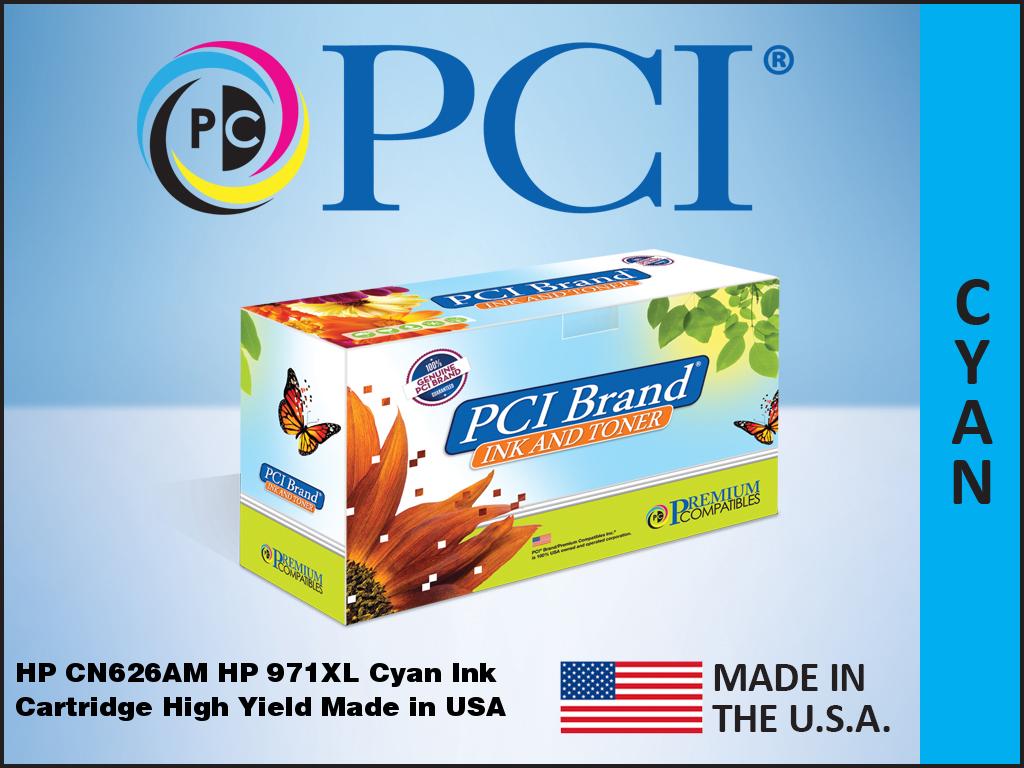 CN626AM- Replacement Sustainable HP 971XL Cartridge, Cyan - 6600 Page Yield