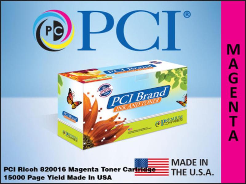 Picture of Ricoh 820016-PCI Toner Cartridge&#44; Magenta - 15&#44; 000 Page Yield