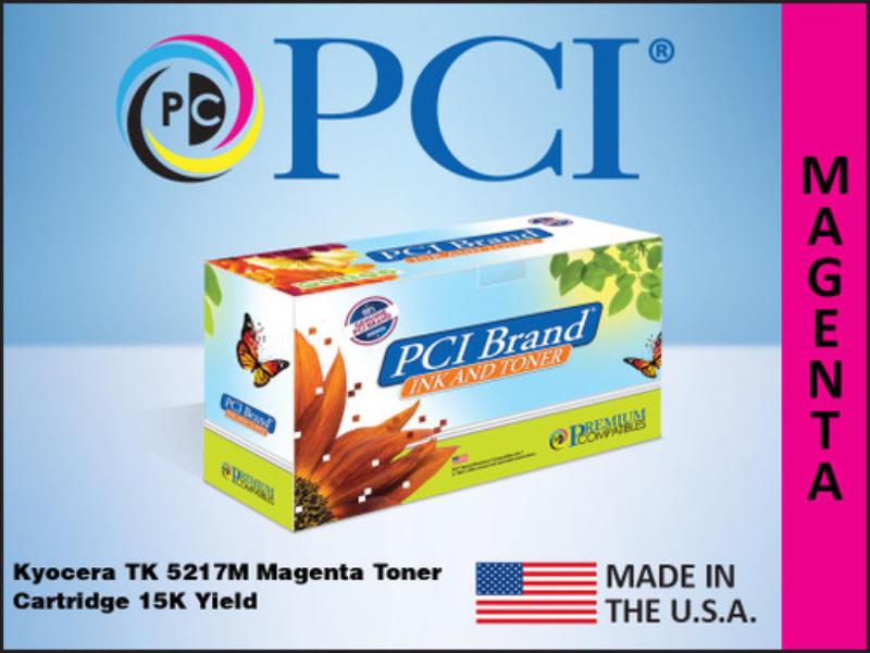 TK-5217M-PCI Toner Cartridge, Magenta - 15K Yield for