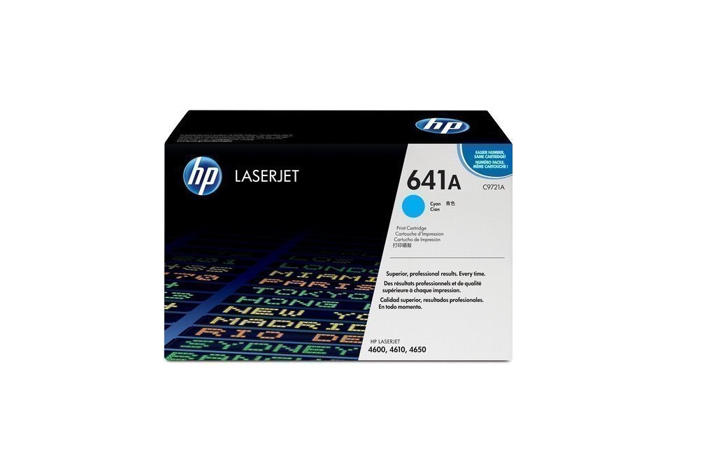 641A-C9721A Cyan Toner Cartridge - 8000 Page Yield