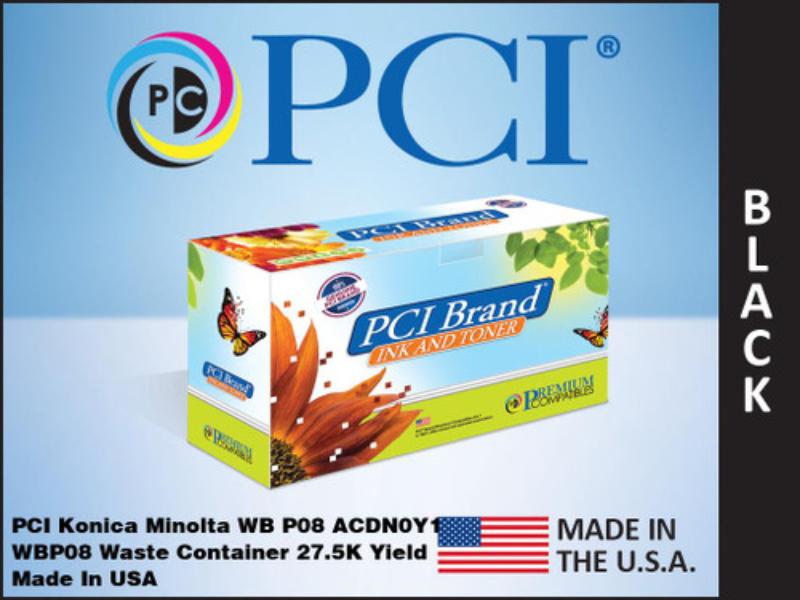 WB-P08-PCI Waste Container, Black - 27500 Page Yield