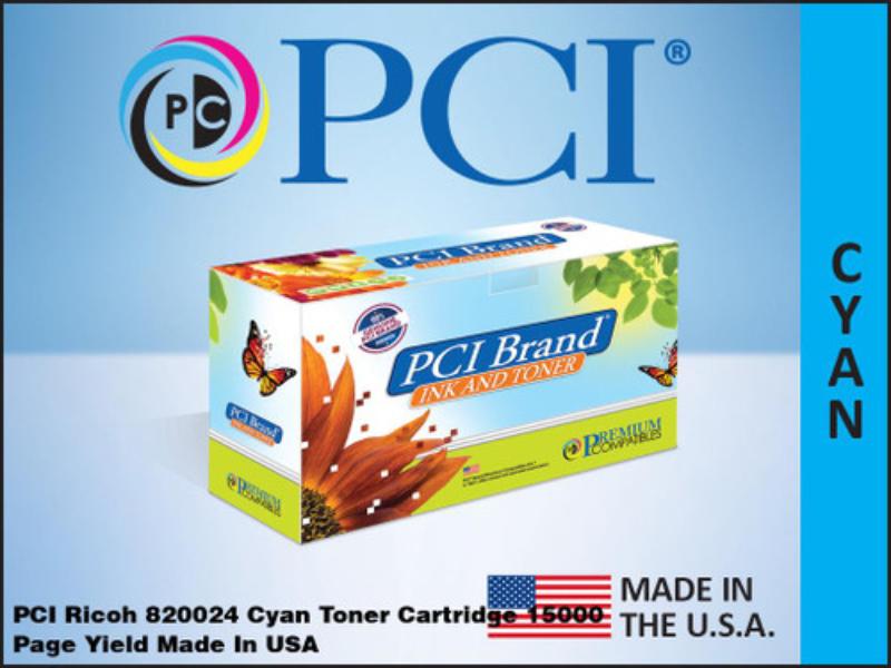 Picture of Ricoh 820024-PCI Toner Cartridge&#44; Cyan - 15k Page Yield