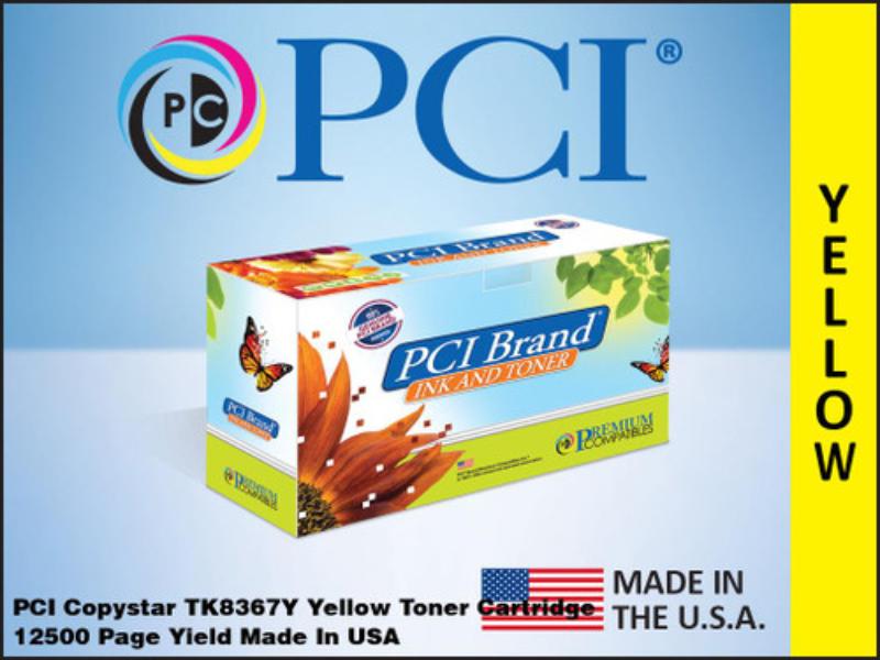 TK8367Y-PCI Toner Cartridge, Yellow - 12, 500 Page Yield