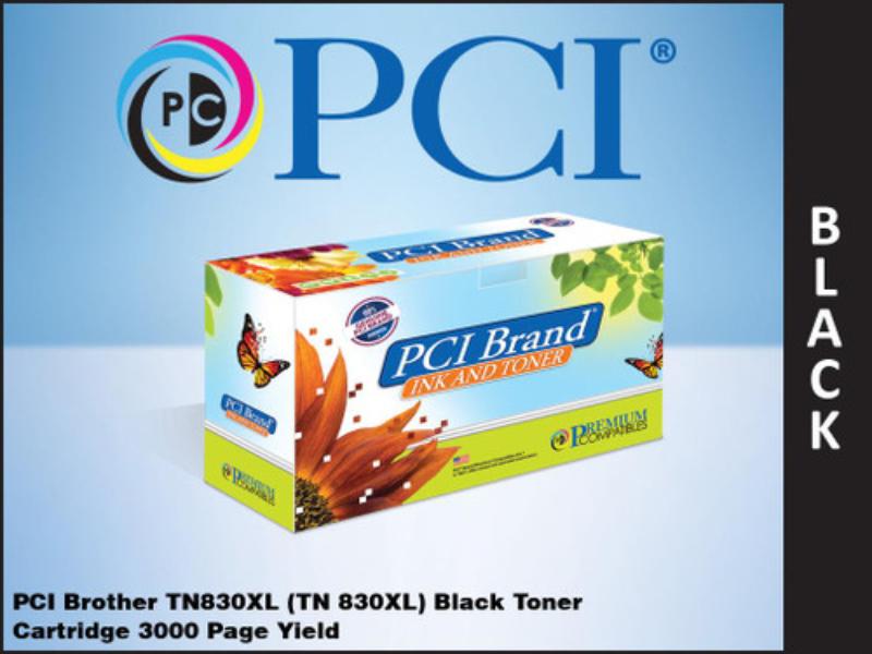 TN830XL-PCI Toner Cartridge, Black - 3000 Page Yield