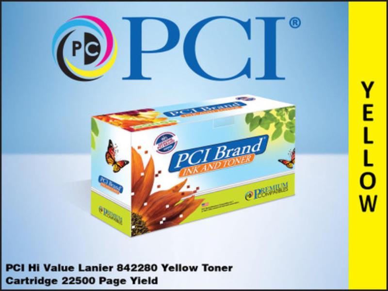 Picture of Ricoh HVB-842280 Toner Cartridge&#44; Yellow - 22500 Page Yield