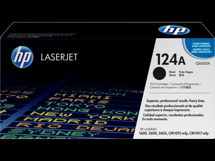 124A-Q6000A Black Toner Cartridge - 2500 Page Yield