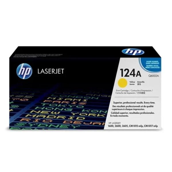 124A-Q6002A Yellow Toner Cartridge - 2000 Page Yield