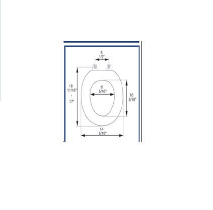 Picture of Plumbing Technologies 6F1R3-00 Premium Slow Close Soft Round Toilet Seat
