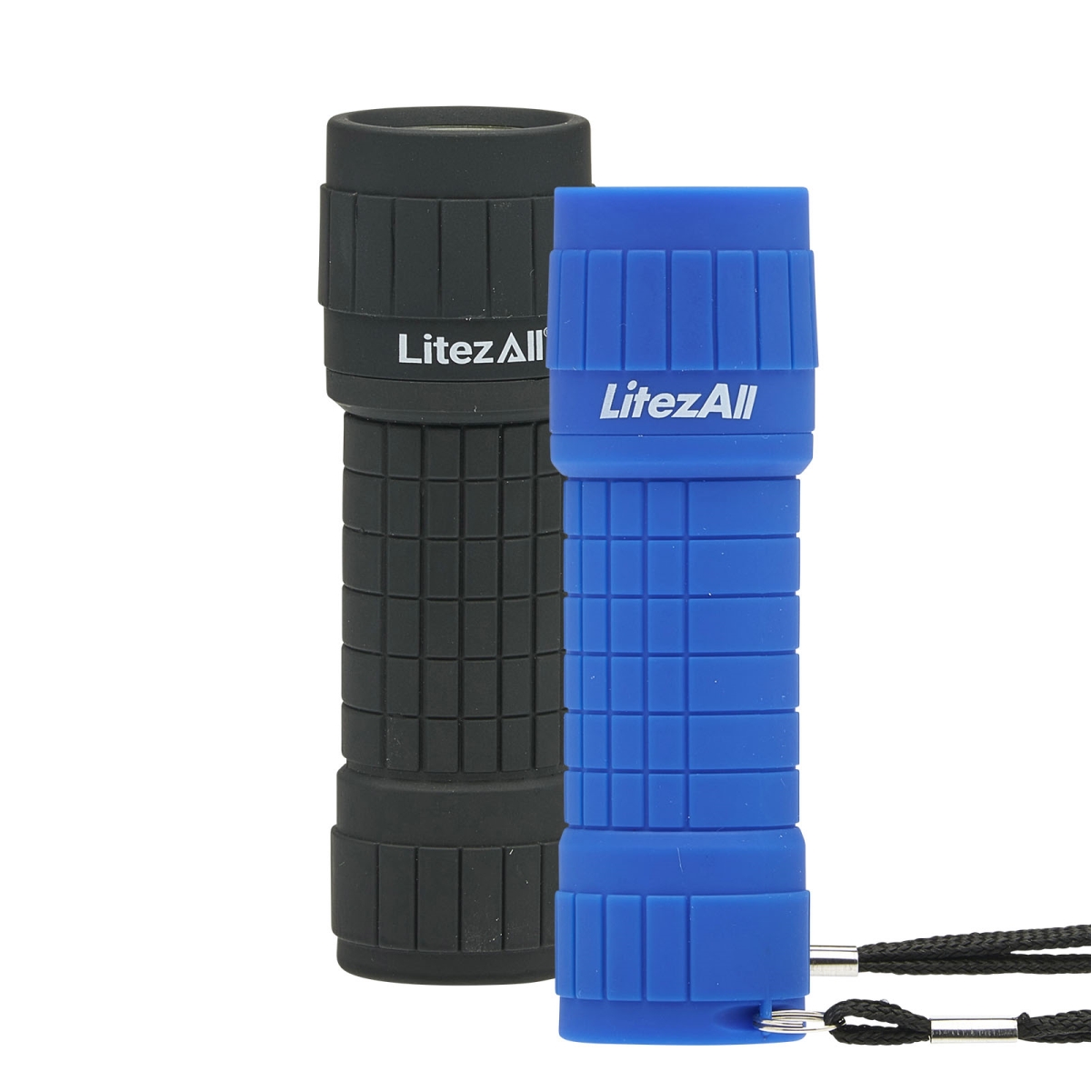 LA-COB14RBRx2-6/12  Rubber Coated Pocket Flashlight 2 Pack