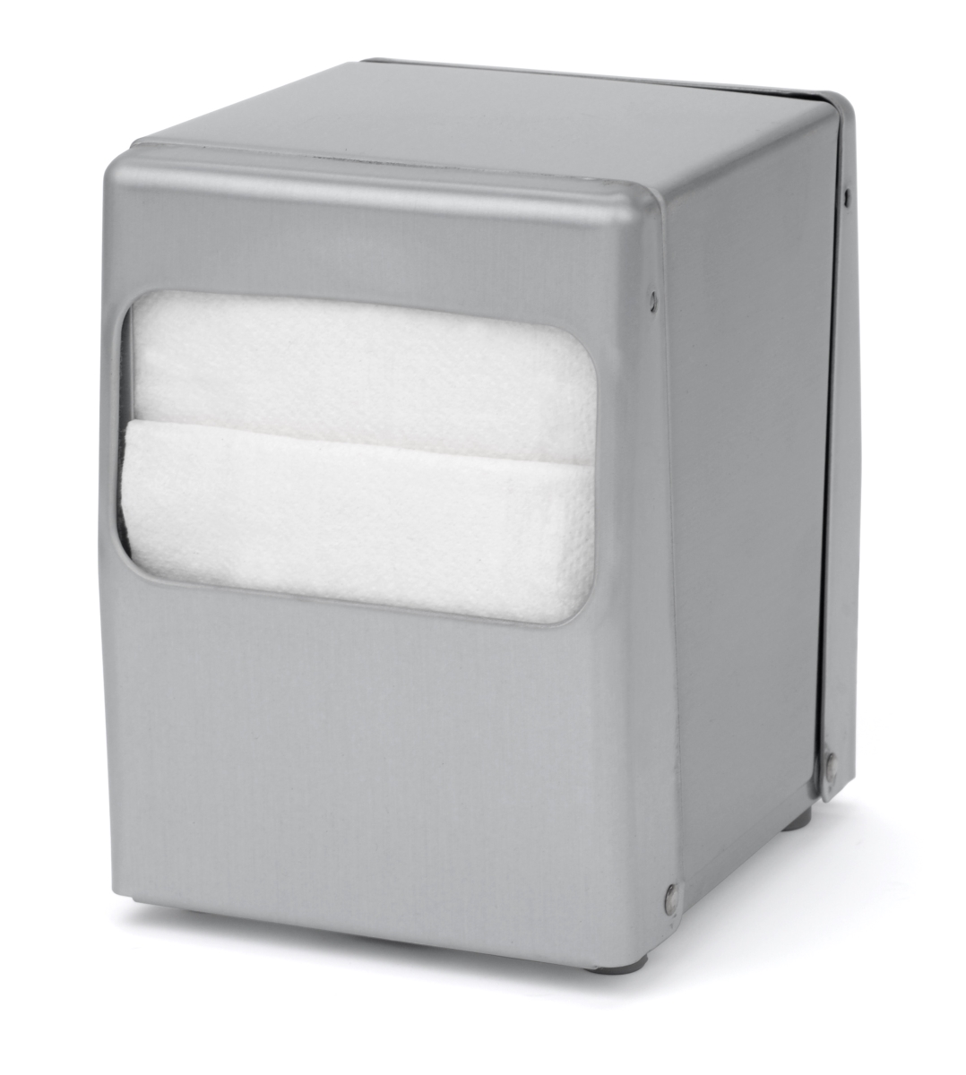 ND004513 Napkin Disp, Table, Low Fold Brushed Steel