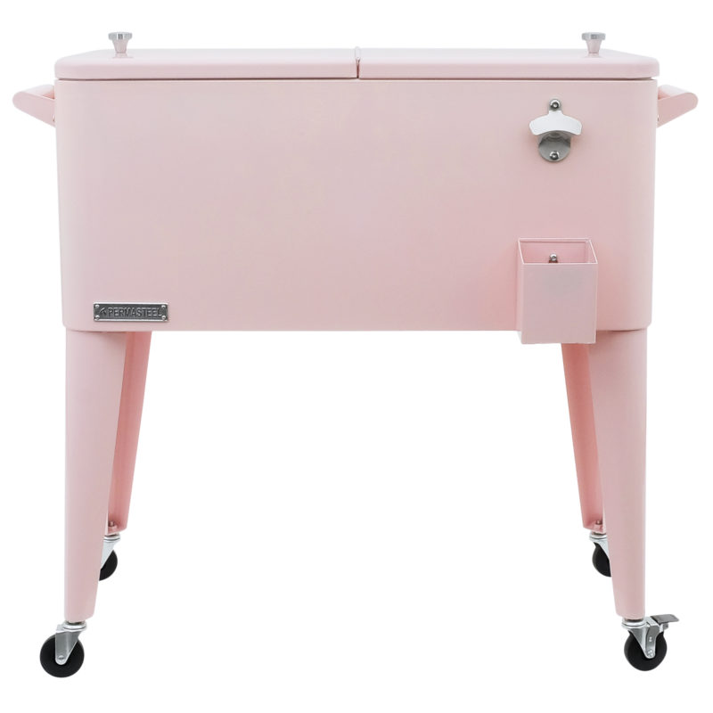Picture of Permasteel PS-203-PINK 80 qt. Portable Rolling Patio Cooler&#44; Pink