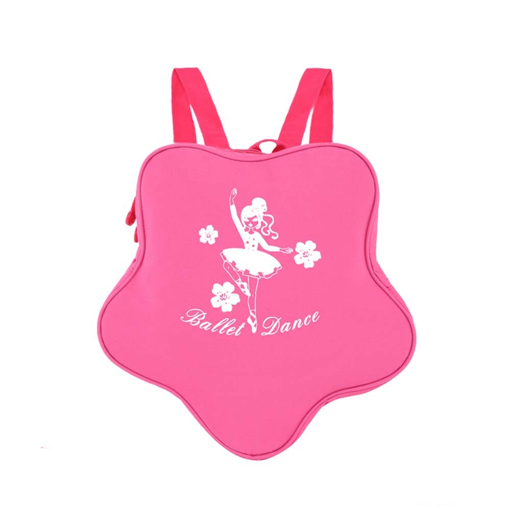 Kids Girls Latin Ballet Dance Gym Backpack, Rose red