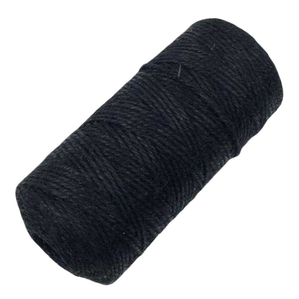 328 ft. 2mm DIY Jute Twine Packing Strings Decorating Rope, Black - 2 Piece