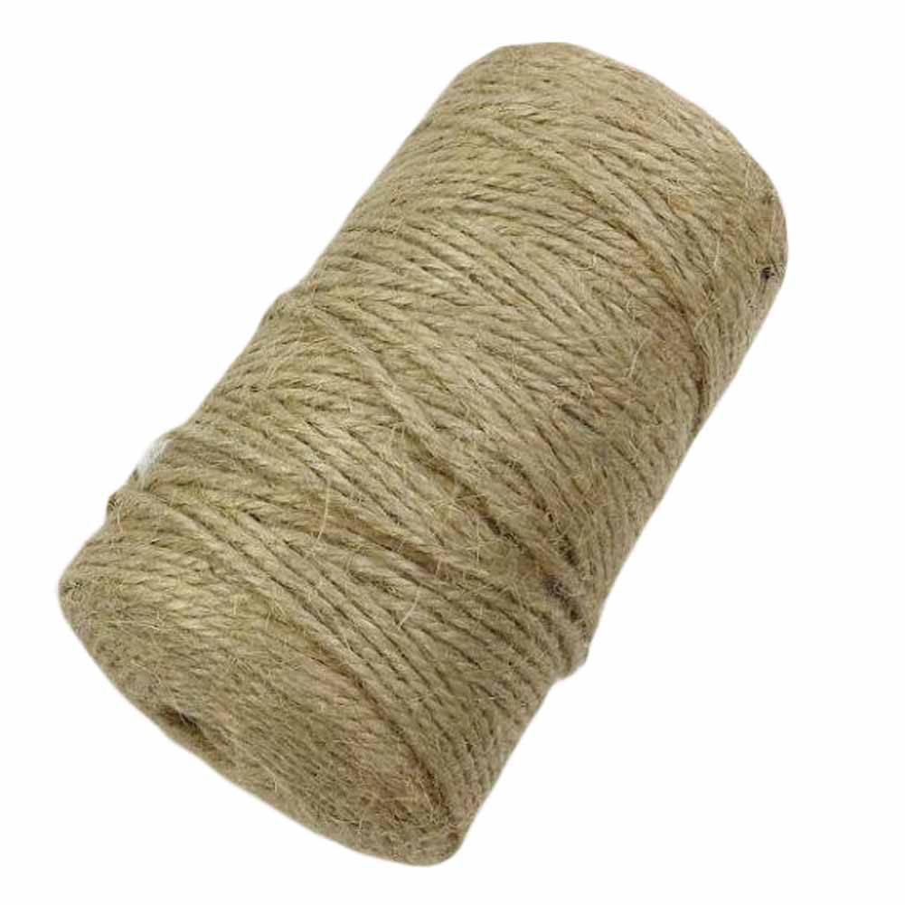 328 ft. 2mm DIY Jute Twine Packing Strings Decorating Rope Crafts - 2 Piece