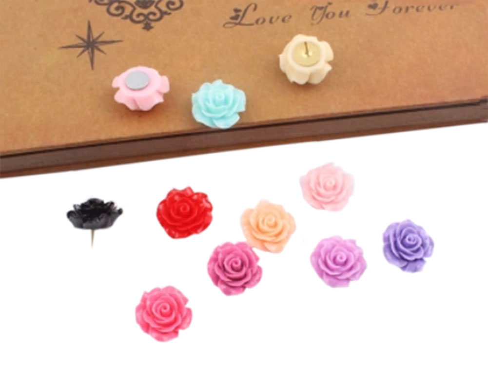 Roes Design Pushpins Drawing Pin for School or Office - 20 Piece