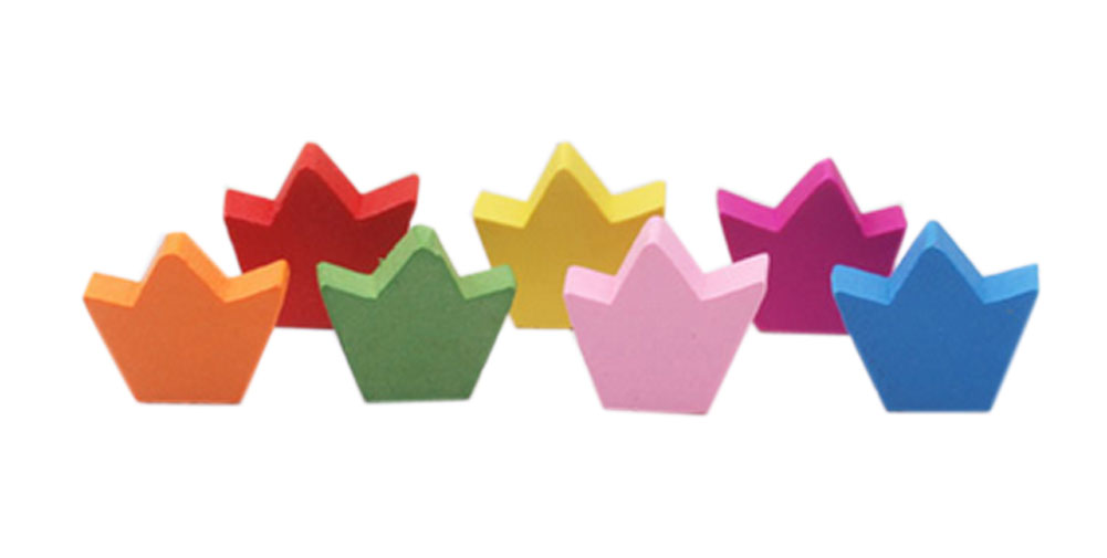 Crown Design Pushpins Drawing Pin for School or Office - 50 Piece