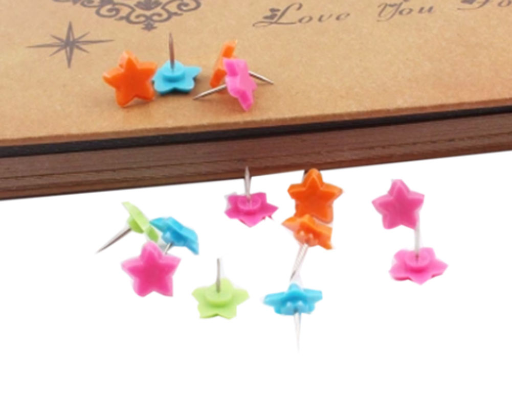 Little Star Pushpins Drawing Pin for School or Office - 50 Piece