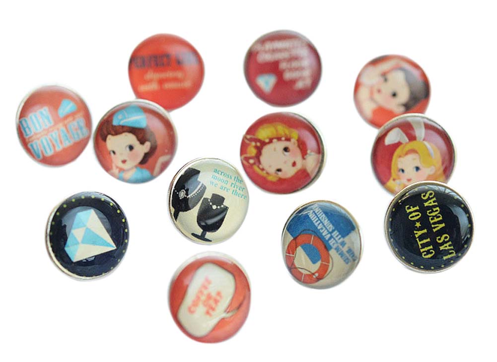 Random Color Pushpins for School or Office - 48 Piece