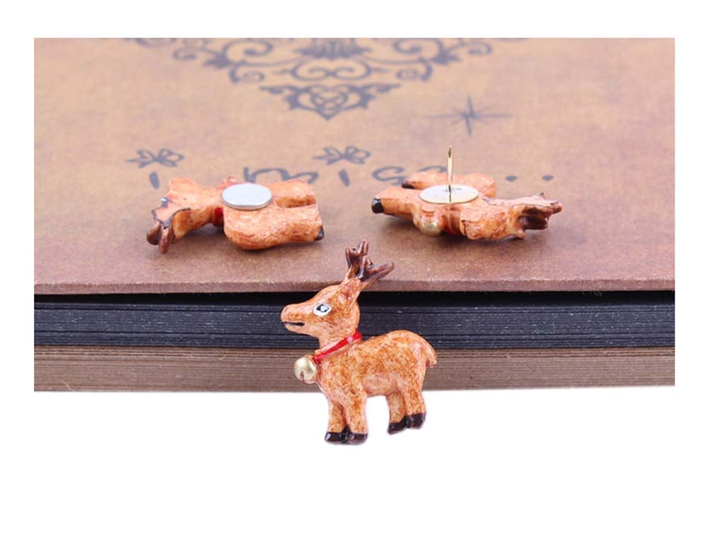 Lovely Deer Pushpins for School or Office - 10 Piece