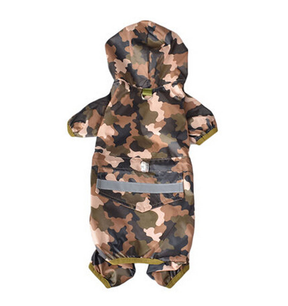 Picture of Panda Superstore PS-PET3024174011-ALAN01778 Fashion Raincoats for Dogs, Camouflage - Large