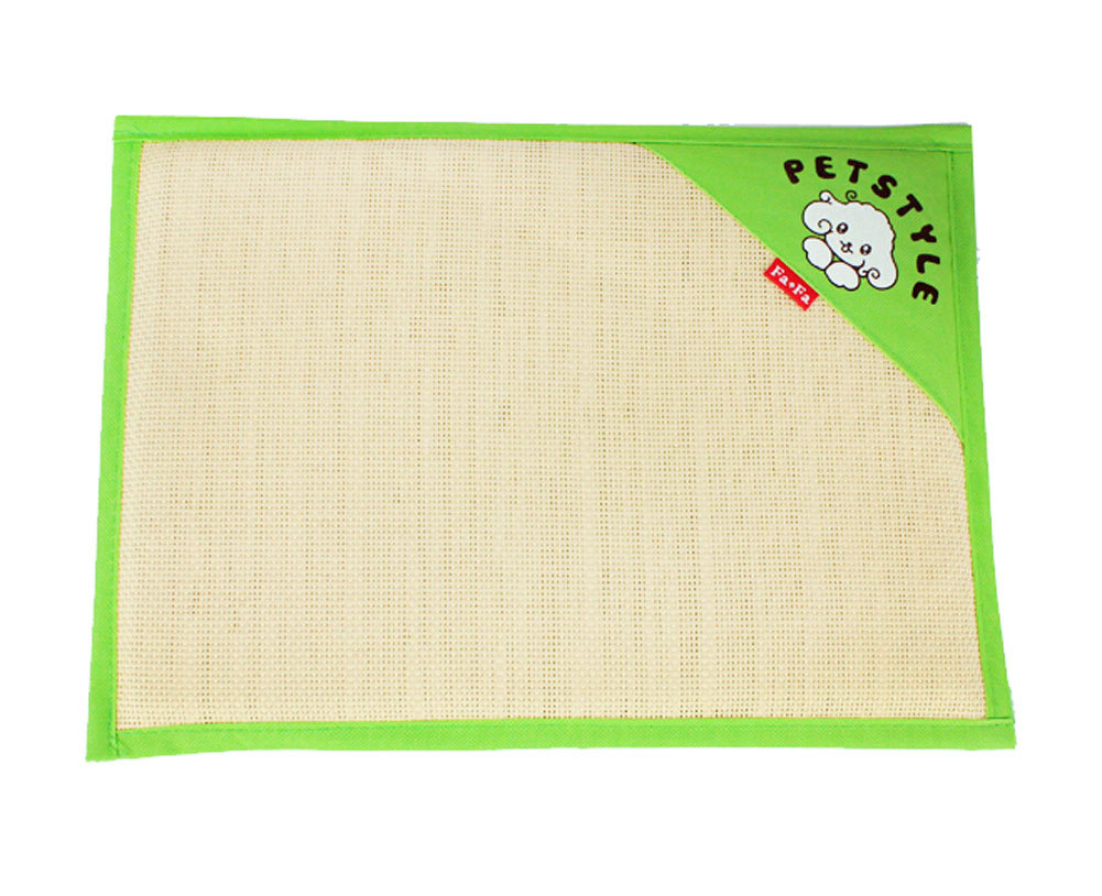 Picture of Panda Superstore PS-PET3024178011-ALAN01837 53 x 38 cm Natural Soft Pet Dog Bed Double Sided Dual-Use Straw Mat, Green