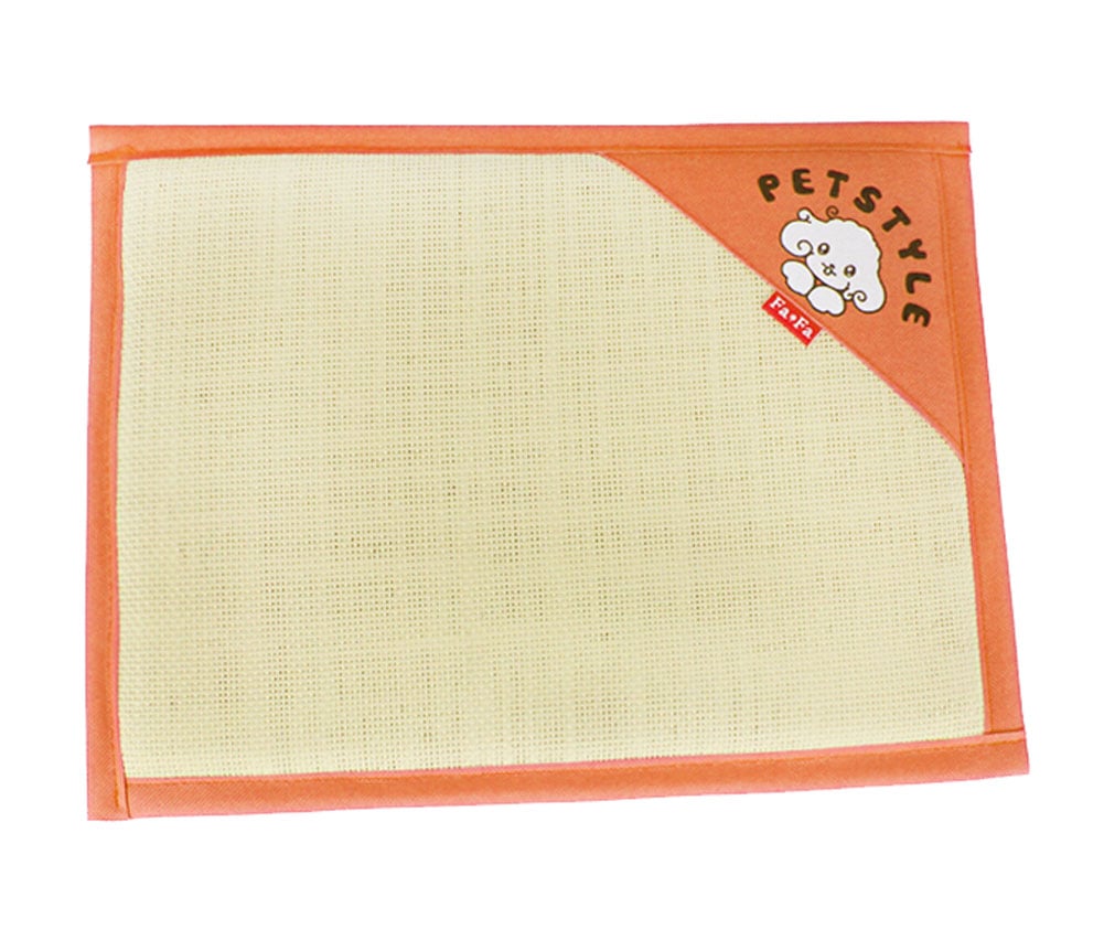 Picture of Panda Superstore PS-PET3024178011-ALAN01838 53 x 38 cm Natural Soft Pet Dog Bed Double Sided Dual-Use Straw Mat, Orange