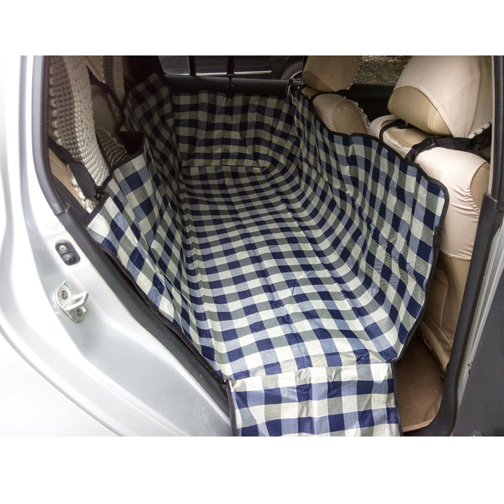 Picture of Panda Superstore PS-PET3024184011-HERMINE00773 Waterproof Oxford Fabric Pet Car Rear Seat Cover Dog Mat&#44; Grid