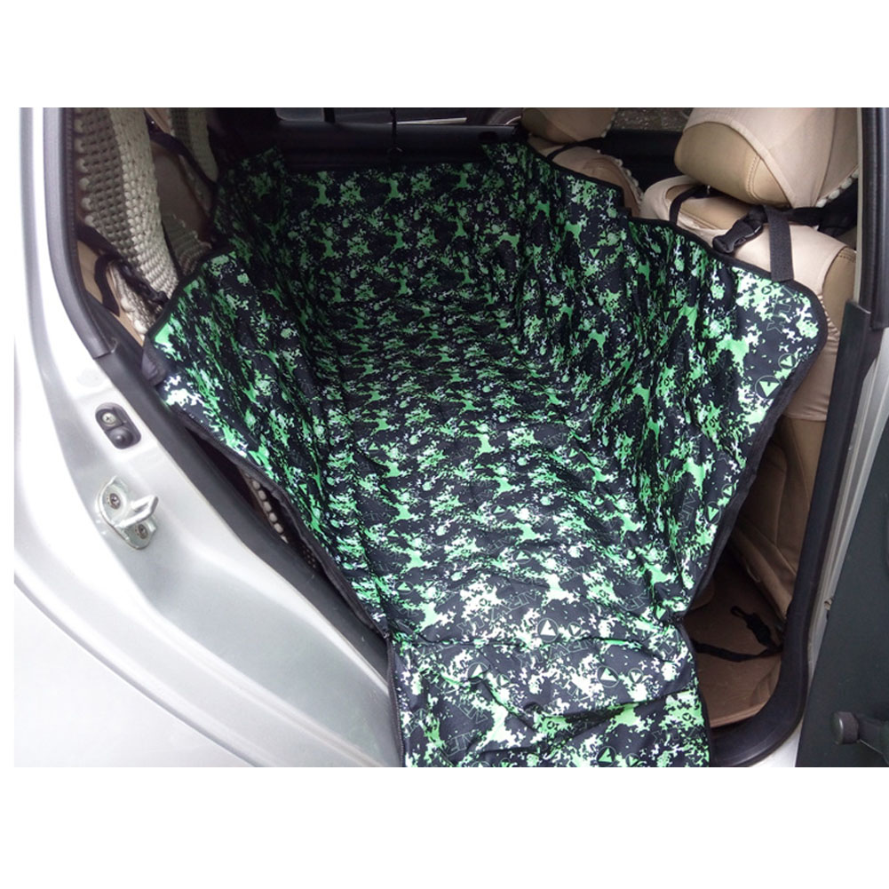 Picture of Panda Superstore PS-PET3024184011-HERMINE00780 Stars Waterproof Oxford Fabric Pet Car Rear Seat Cover Dog Mat&#44; Green