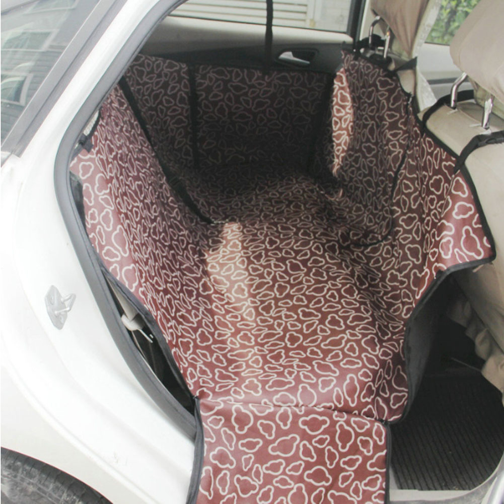 Picture of Panda Superstore PS-PET3024184011-HERMINE00791 Cloud Waterproof Pet Car Rear Seat Cover Dog Travel Mat&#44; Coffee