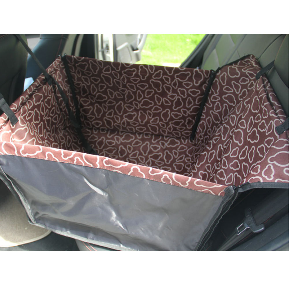 Picture of Panda Superstore PS-PET3024184011-HERMINE00797 Cloud Waterproof Pet Car Rear Single Seat Cover Dog Travel Mat&#44; Coffee