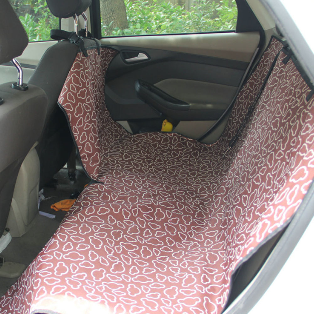 Picture of Panda Superstore PS-PET3024184011-HERMINE00798 Cloud Simple Waterproof Pet Car Rear Seat Cover Dog Travel Mat&#44; Coffee