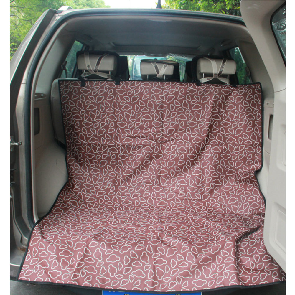 Picture of Panda Superstore PS-PET3024184011-HERMINE00801 Cloud Waterproof Pet Car Seat Cover Dog Travel Mat for SUV Trunk&#44; Coffee