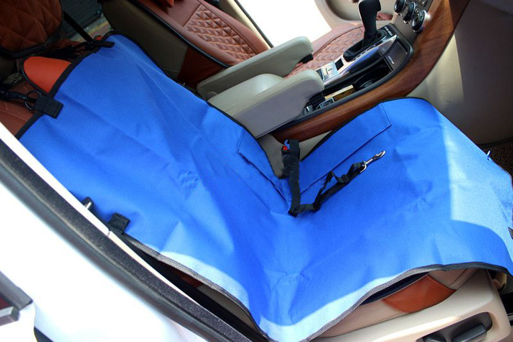 Picture of Panda Superstore PS-PET3024184011-YOUNG01105 21 x 41 in. Waterproof Solid Color Single Seat Dog Car Seat Cover&#44; Blue