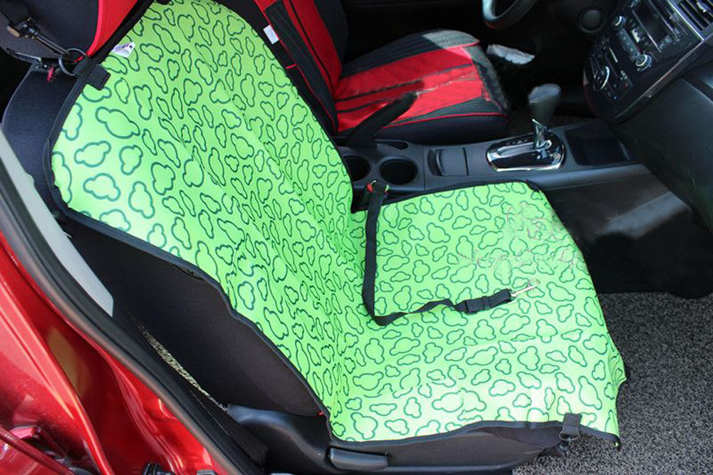 Picture of Panda Superstore PS-PET3024184011-YOUNG01108 21 x 41 in. Cloud Print Waterproof Solid Color Single Seat Dog Car Seat Cover&#44; Green