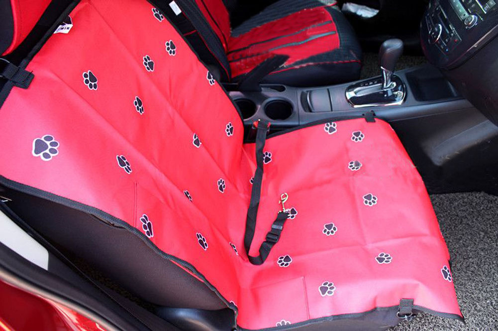 Picture of Panda Superstore PS-PET3024184011-YOUNG01109 21 x 41 in. Paw Print Waterproof Solid Color Single Seat Dog Car Seat Cover