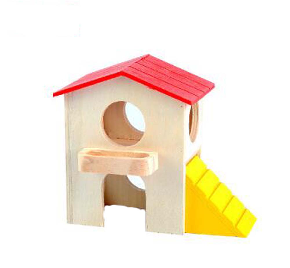 Picture of Panda Superstore PS-PET3048874011-SUSAN00959 Luxurious Small Pet Hamster Wooden House