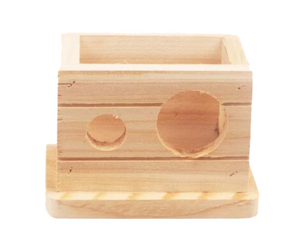 Picture of Panda Superstore PS-PET3048874011-SUSAN00970 Square Small Pet Hamster Wooden House