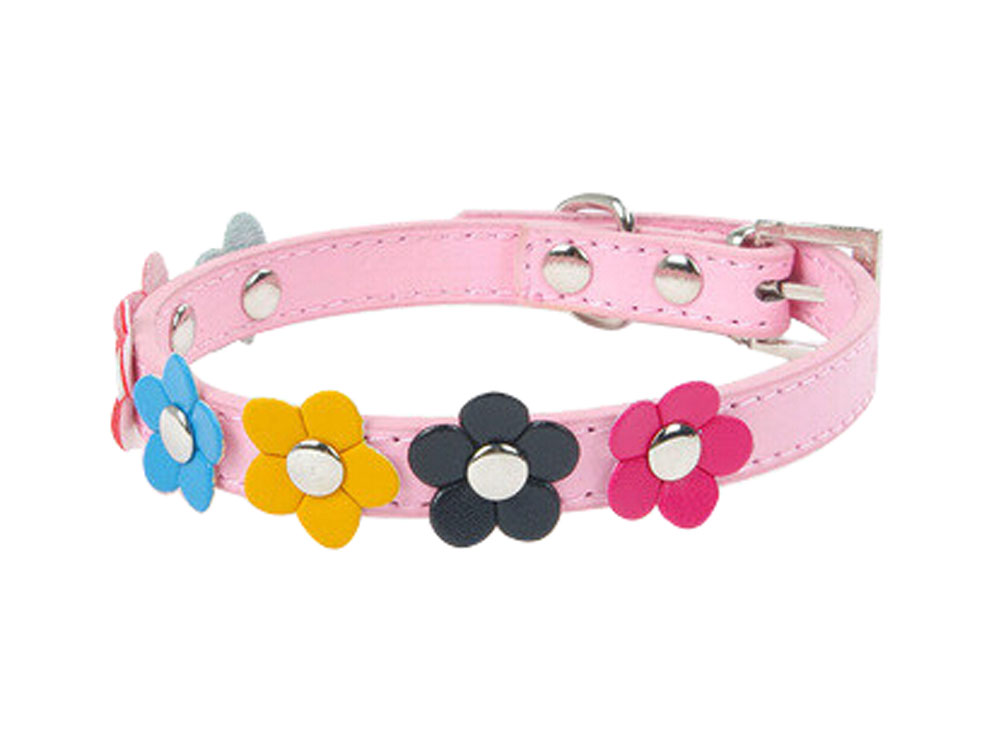 Picture of Panda Superstore PS-PET3052411011-ALAN01802 36-46 cm Lovely Adjustable PU Bow-ties Dog Collar Pet Collar, Pink