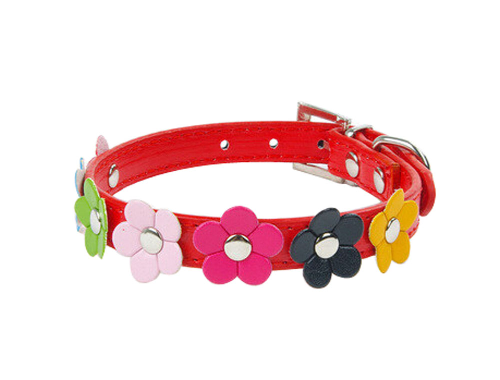 Picture of Panda Superstore PS-PET3052411011-ALAN01803 36-46 cm Lovely Adjustable PU Bow-ties Dog Collar Pet Collar, Red