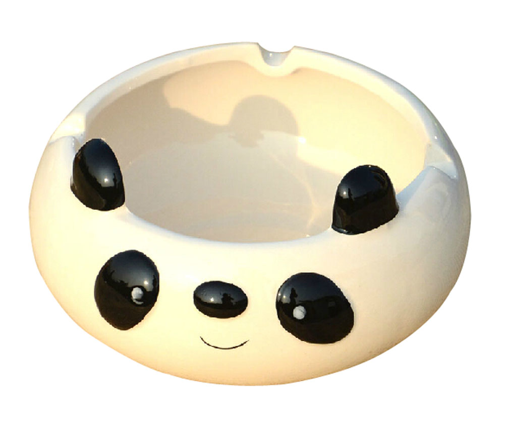 Creative Panda Ceramics Ashtrays, White