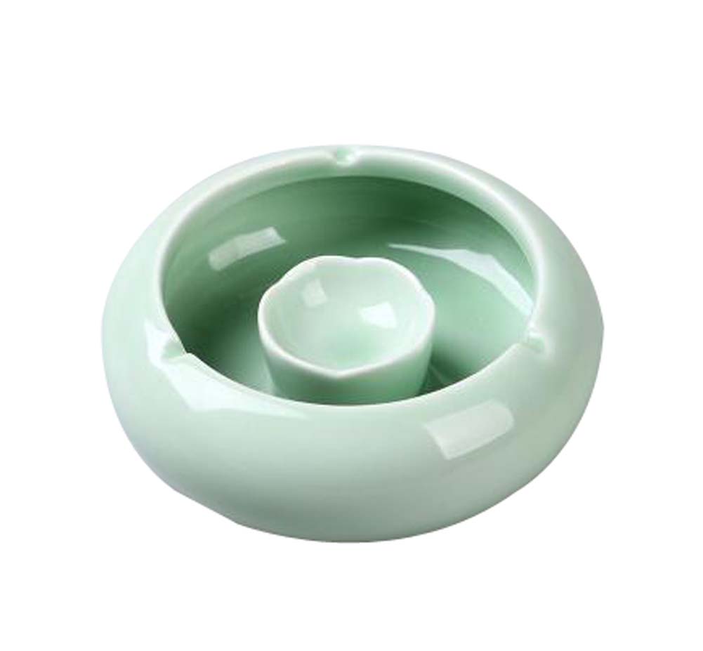 Simple Continental Home Office Decoration Ashtrays, Celadon Green