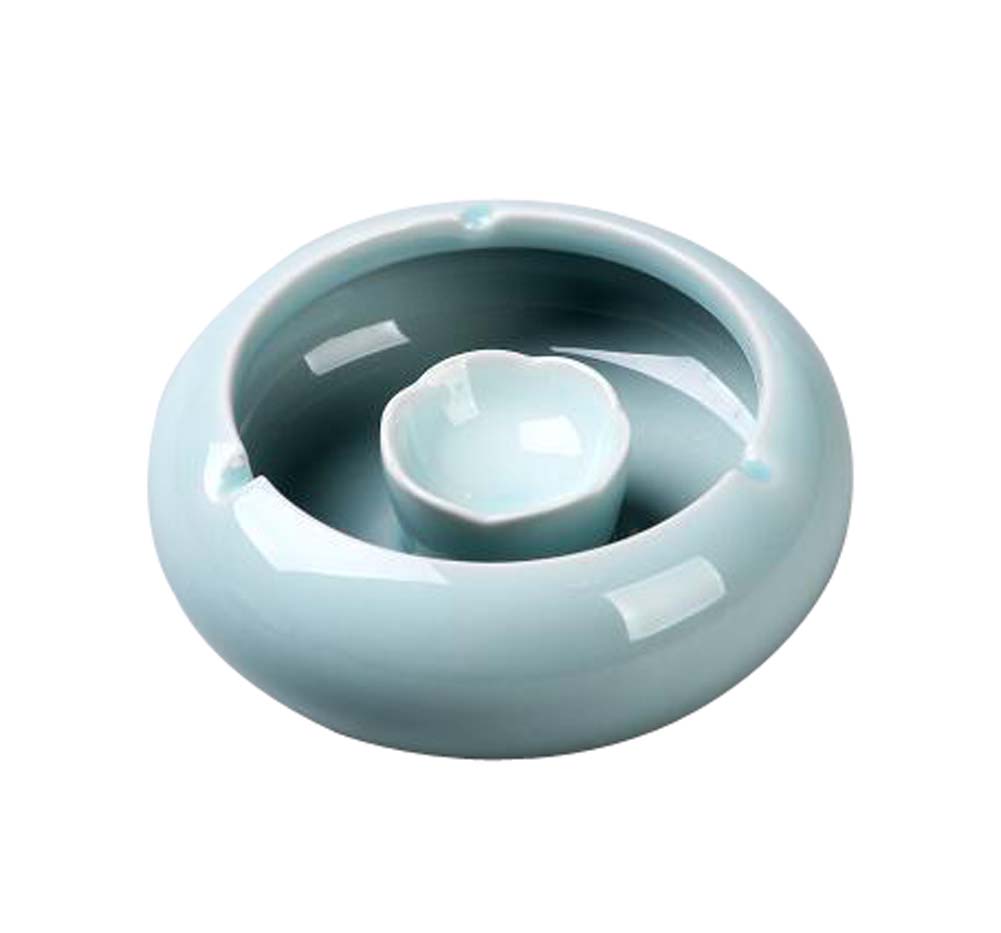 Simple Continental Home Office Decoration Ashtrays, Celadon Blue
