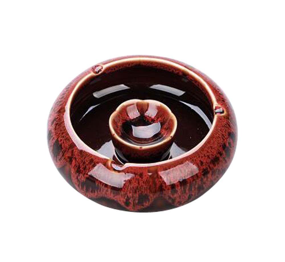Simple Continental Home Office Decoration Ashtrays, Blood Red