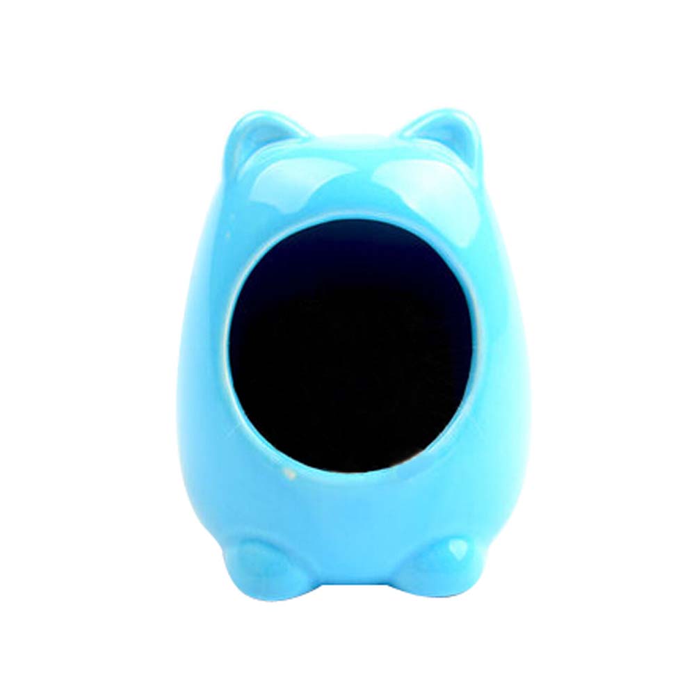 Picture of Panda Superstore PS-PET2975535011-ALIEN00781 Creative Cute Windproof Solid Cartoon Small Animals Habitat Hamster House&#44; Blue