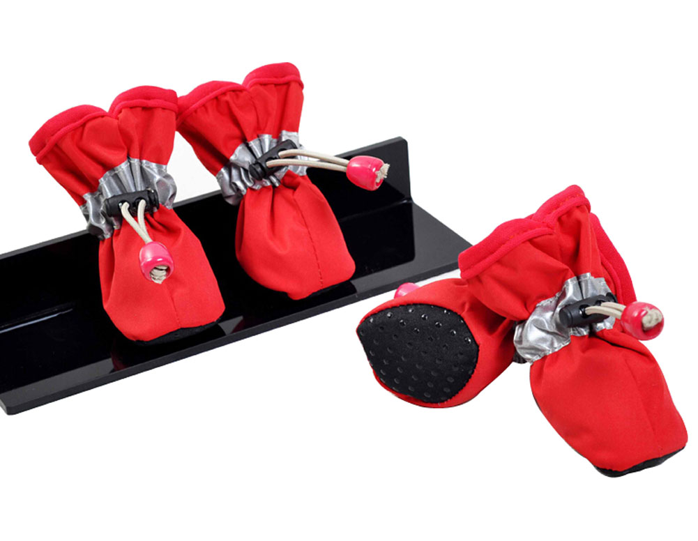 Picture of Panda Superstore PS-PET3024169011-ALAN00930 Cute Candy Color Pet Dog Puppy Shoes Boots Rain Boots, Red - Number 7 - 4 Piece