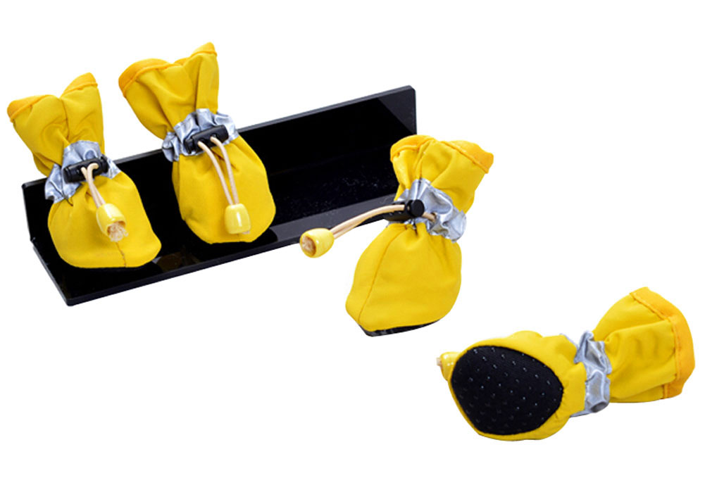Picture of Panda Superstore PS-PET3024169011-ALAN00944 Cute Candy Color Pet Dog Puppy Shoes Boots Rain Boots, Yellow - Number 5 - 4 Piece