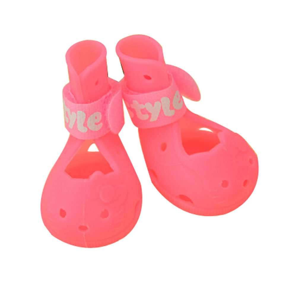 Picture of Panda Superstore PS-PET3024169011-ALAN00981 Cute Breathable Pet Dog Puppy Shoes Boots Dog Sandals, Pink - Number 4 - 4 Piece