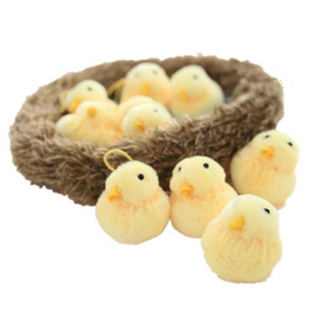 Small Cute Chickens Simulation Stuffed Animal Plush Dolls Sofa Cushion